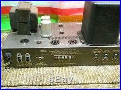 Estate Vintage Eico Hf-20 Mono Block Tube Amp