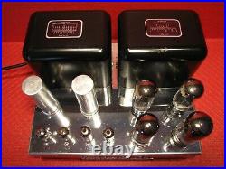 Fantastic Vintage Mcintosh Amp Model Mc60 Mono Block Tube Amplifier Works