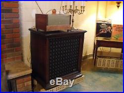 Frankenstein Magnavox Concert Grand tube amp mono blocks and monster speakers