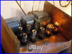 Frankenstein Magnavox Concert Grand tube amp mono blocks and monster speakers