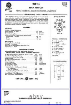 GE 25DN6 Vacuum Tube Amplifier OTL Amplifier with Matching Transformer