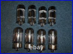 GE 6550A Vacuum Tubes Matched Octet Set of 8 Tested Audio Power Valve Japan JP