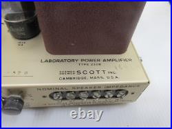 HH Scott 232B Vintage Tube Monoblock Mono Amplifier Tested and Works