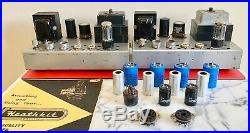 Heathkit MA12 Valve Tube Monoblock Amplifiers Pair EL84 Leak TL12+ EMI EMG