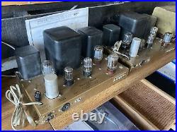 Heathkit W4 -B Mono Blocks WAP-2 Preamps Tube 6v6 12ax7 Stereo Amplifier Vintage