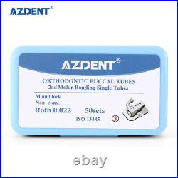 Lot Dental Orthodontic Buccal Tube 2nd Molar Roth 0.022 Bondable Bond Monoblock