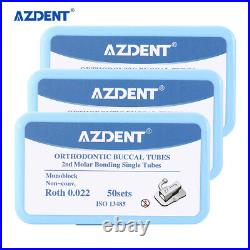 Lot Dental Orthodontic Buccal Tube 2nd Molar Roth 0.022 Bondable Bond Monoblock