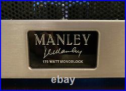 MANLEY LABS 175 Watt Monoblock Tube Amplifiers PAIR
