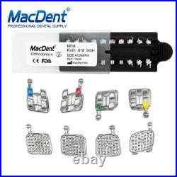 MacDent Dental Orthodontic Metal Bracket Braces / Buccal Tubes 022/018 Monoblock