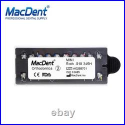 MacDent Dental Orthodontic Metal Bracket Braces / Buccal Tubes 022/018 Monoblock