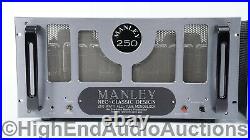 Manley Neo-Classic 250 Monoblock Vacuum Tube Amplifiers 6CA7 Triode Tetrode