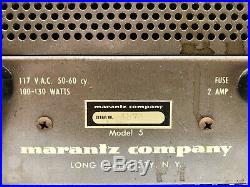 Marantz Model 5 Mono Block Tube Amplifier Rare Tested Original Low Serial Number