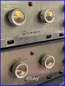 Match Pair of Grommes 207 Vintage Mono Tube Preamp