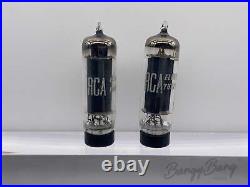 Matched Pair RCA 6AQ5/6005/6V6 Power Pentode Amplifier Audio Vacuum Tube Valve