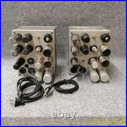 McIntosh 20W-2 Tube Power Amplifier Pair Mono 6V6 Vintage Rare
