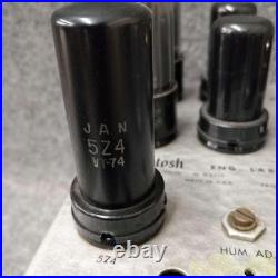 McIntosh 20W-2 Tube Power Amplifier Pair Mono 6V6 Vintage Rare