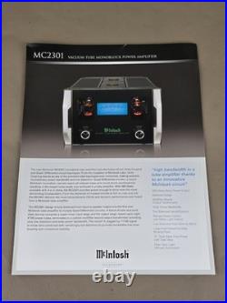 McIntosh MC2301 Vacuum Tube Monoblock Power Amplifier Brochure D-2346