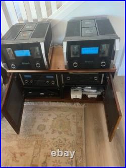 Mcintosh C2300 tube preamplifier, pair of power amplifiers, monitor, Speakers