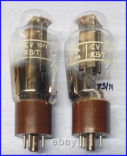 Mullard Osram NOS 2 x CV1071 rectifier U52 5U4 CV575 KB/T High Test matched BEST