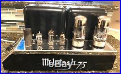 Nice McIntosh MC75 Monoblock Tube Amplifier, Recently Serviced, Works Great