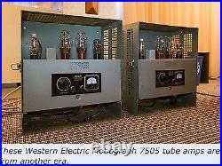 One Motiograph MA-7505-A Old Theater Tube Amplifier Era IPC Western Westetex