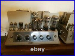 One pair of Philips VM 80 studio tube amplifier 80W (Monoblock) from 1952 Mint