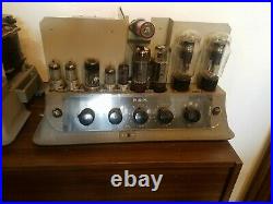 One pair of Philips VM 80 studio tube amplifier 80W (Monoblock) from 1952 Mint