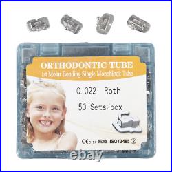 Orthodontic Buccal Tube 1st/2nd Molar Bondable Non/Convertible 022 Roth/MBT SA
