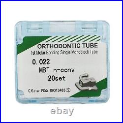 Orthodontic Buccal Tubes 1st 2nd Molar Tubos Ortodoncia Monoblock MBT Roth 022