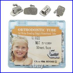Orthodontic Buccal Tubes Dental 1st 2nd Molar Roth MBT 022 Monoblock Onepiece