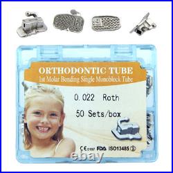 Orthodontic Molar Tubes Dental Buccal Tube Bracket Roth MBT 022 Convertible Mono