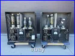 PAIR Altec Lansing A-287W Vacuum Tube Power Amplifiers Peerless Stereo Triode