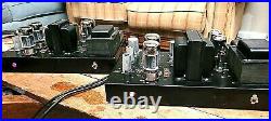 PAIR Bogen Presto MO100 MONO BLOCK CA. 1960 HIFI 100WPC 6550 TUBE AMP AUDIOPHILE