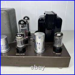 Pair (2) Eico HF-50 Monoblock Tube Power Amplifiers For Parts or Repair Rare