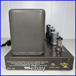Pair (2) Eico HF-50 Monoblock Tube Power Amplifiers For Parts or Repair Rare