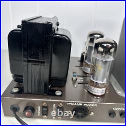 Pair (2) Eico HF-50 Monoblock Tube Power Amplifiers For Parts or Repair Rare