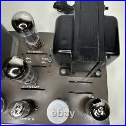 Pair (2) Eico HF-50 Monoblock Tube Power Amplifiers For Parts or Repair Rare