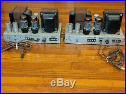 Pair AMPEX 6L6 Mono Block Tube Power Amplifiers 6L6 Output- Western Electric era