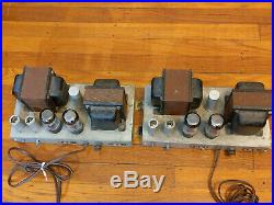 Pair AMPEX 6L6 Mono Block Tube Power Amplifiers 6L6 Output- Western Electric era