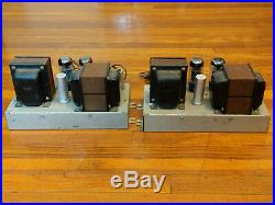 Pair AMPEX 6L6 Mono Block Tube Power Amplifiers 6L6 Output- Western Electric era