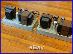 Pair AMPEX EL34/6L6 Mono Block Tube Power Amplifiers Western Electric era
