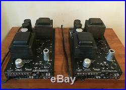 Pair Bogan MO-100A Mono Block Tube Amplifiers. Transformers Test Good. 100 Watts