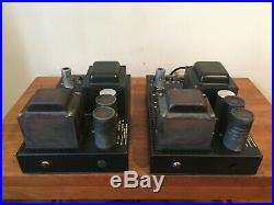 Pair Bogan MO-100A Mono Block Tube Amplifiers. Transformers Test Good. 100 Watts