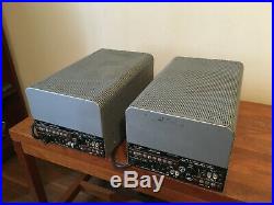 Pair Bogan MO-100A Mono Block Tube Amplifiers. Transformers Test Good. 100 Watts