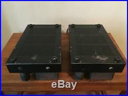 Pair Bogan MO-100A Mono Block Tube Amplifiers. Transformers Test Good. 100 Watts