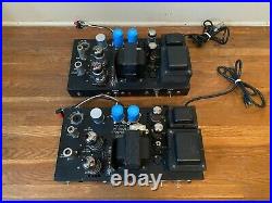 Pair Bogen MO-100 Mono Block Tube Amplifiers. Recapped Upgraded For Hi-Fi Use