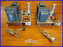 Pair Dynaco MK III Mono Block Tube Power Amplifiers using KT88