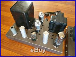 Pair EICO HF-22 Tube MONO BLOCK Power Amplifiers with All Vintage Tubes