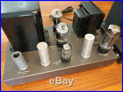 Pair EICO HF-22 Tube MONO BLOCK Power Amplifiers with All Vintage Tubes