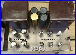 Pair Of Fisher 200-A EL34 Mono Block Tube Amplifiers